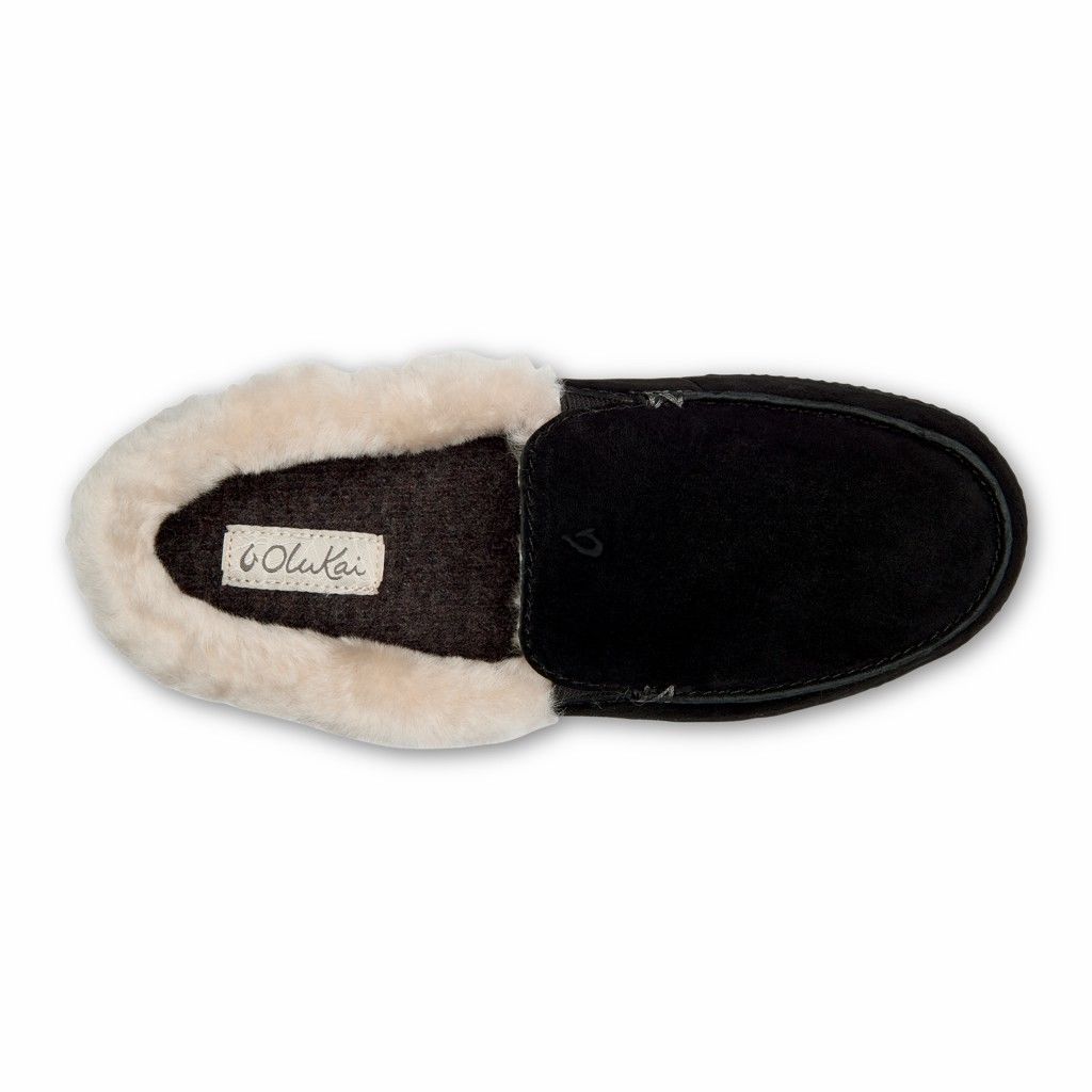 Olukai Women's Ku Una Slipper - Black US279-354